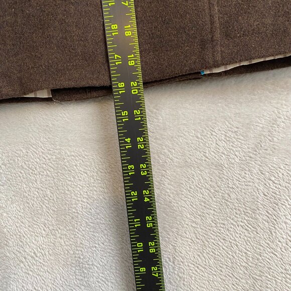 Fillmore American Womans Peacoat Large Rock Double-Breasted Brown Wool Blend - Picture 5 of 7